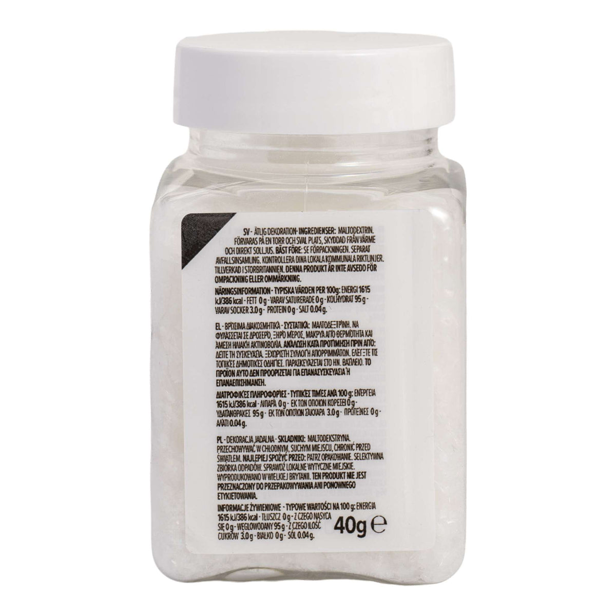 Magic Sparkles Edible Iridescent Glitter - White Crystal