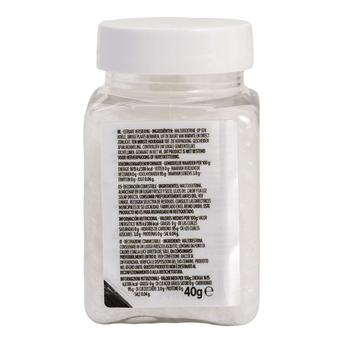 Magic Sparkles Edible Iridescent Glitter - White Crystal