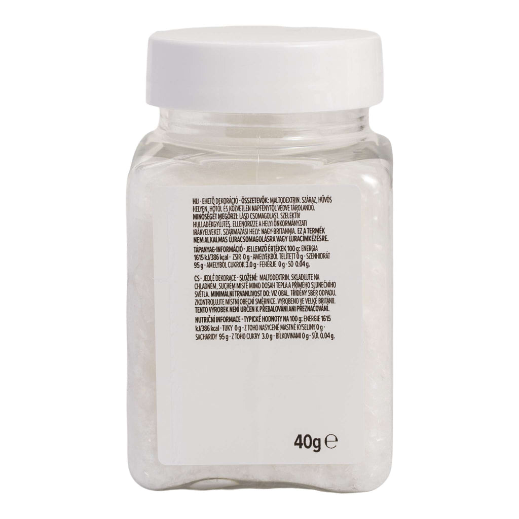 Magic Sparkles Edible Iridescent Glitter - White Crystal