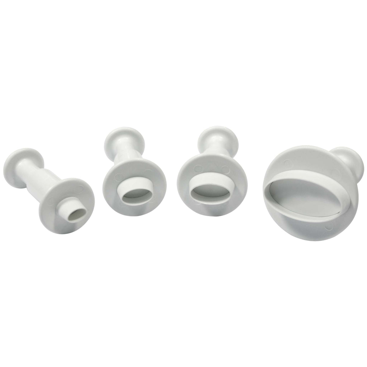Oval Fondant Plunger Cutters Set Of 4