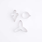 Cortadores de Pétalo de Orquídea Mariposa de Acero Inoxidable , Set de 3