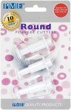 Formen Ausstecher mit Auswerfer - S/M/L Rundes Set von 3
