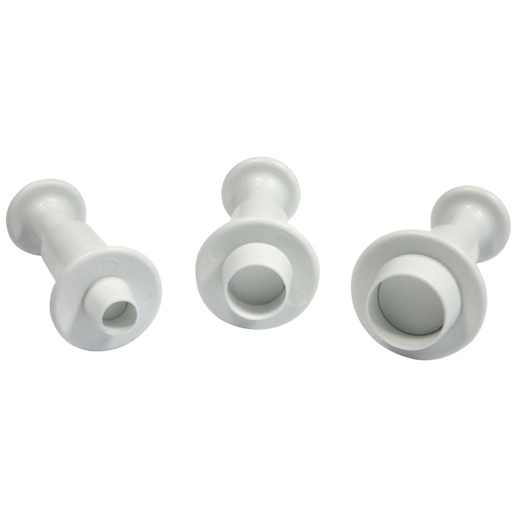 Formen Ausstecher mit Auswerfer - S/M/L Rundes Set von 3