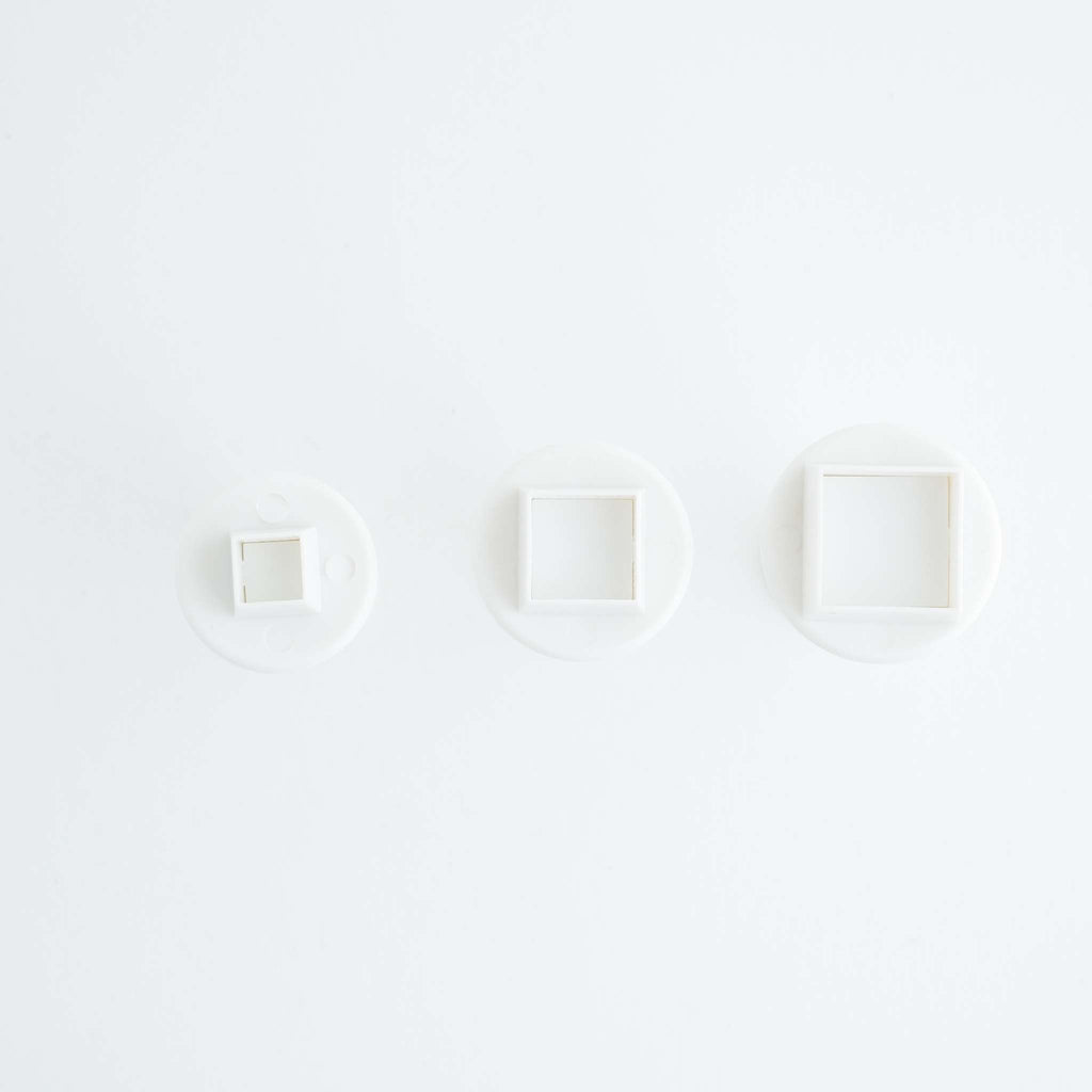 Square Fondant Plunger Cutters Set Of 3