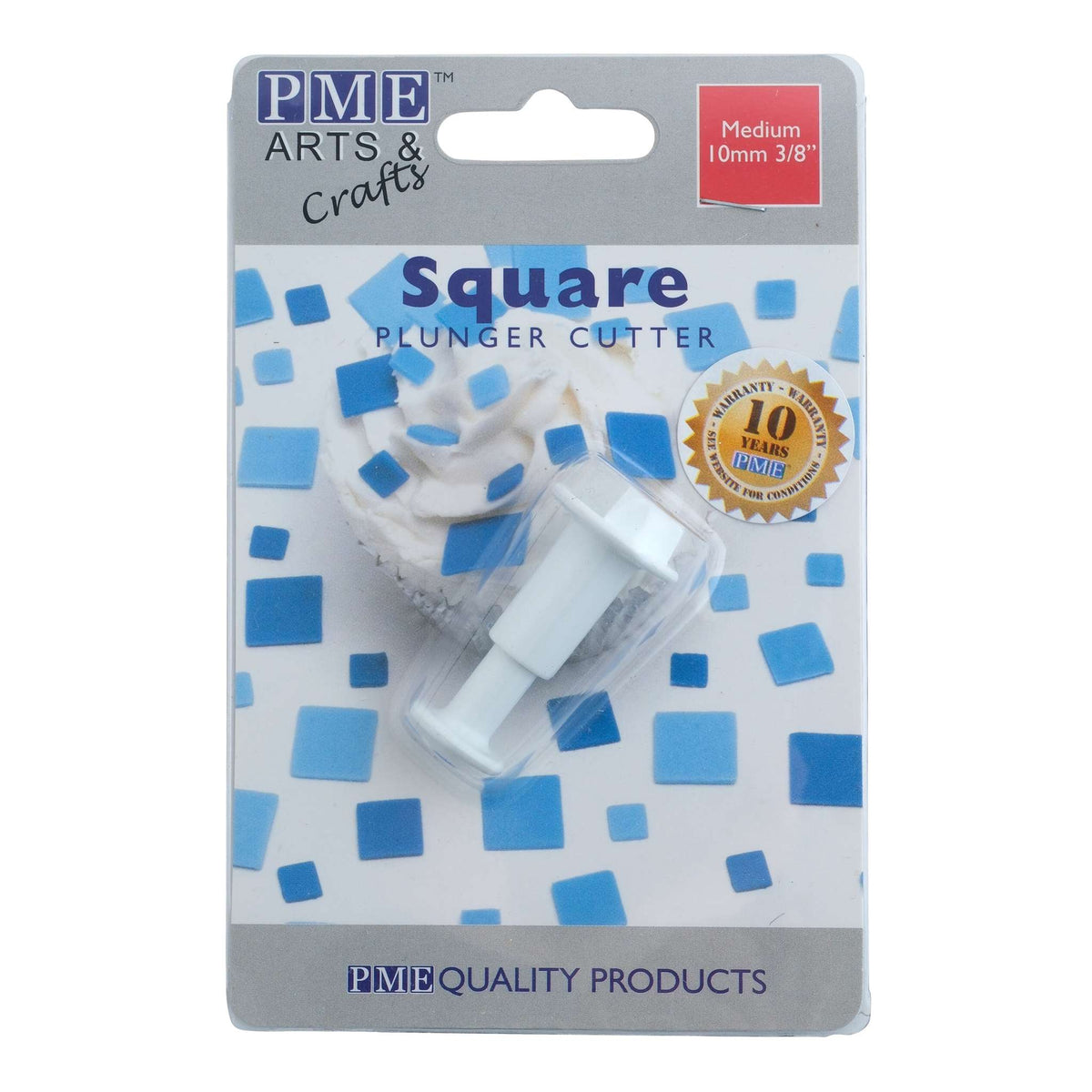 Fondant Cutter - Square Plunger (Medium)