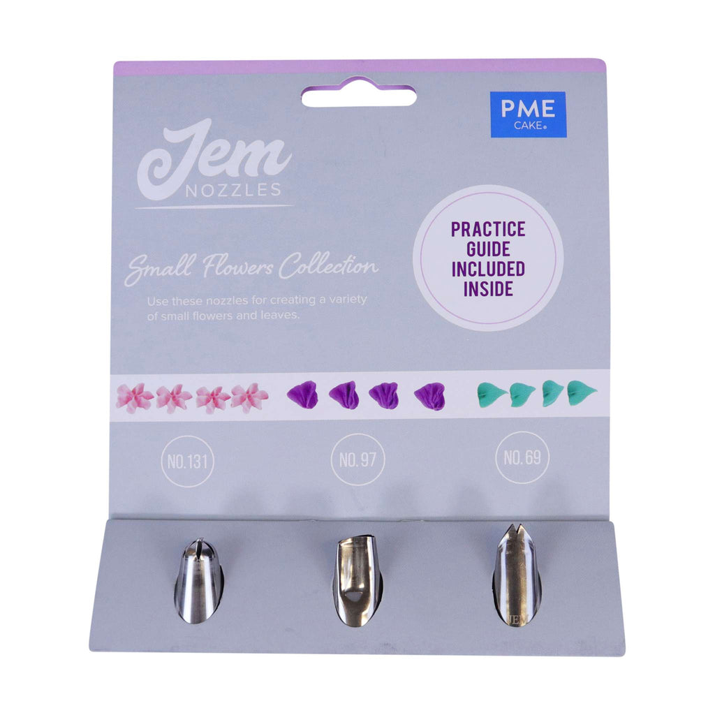 Jem Set de Boquillas - Flores Pequeñas, Pack de 3