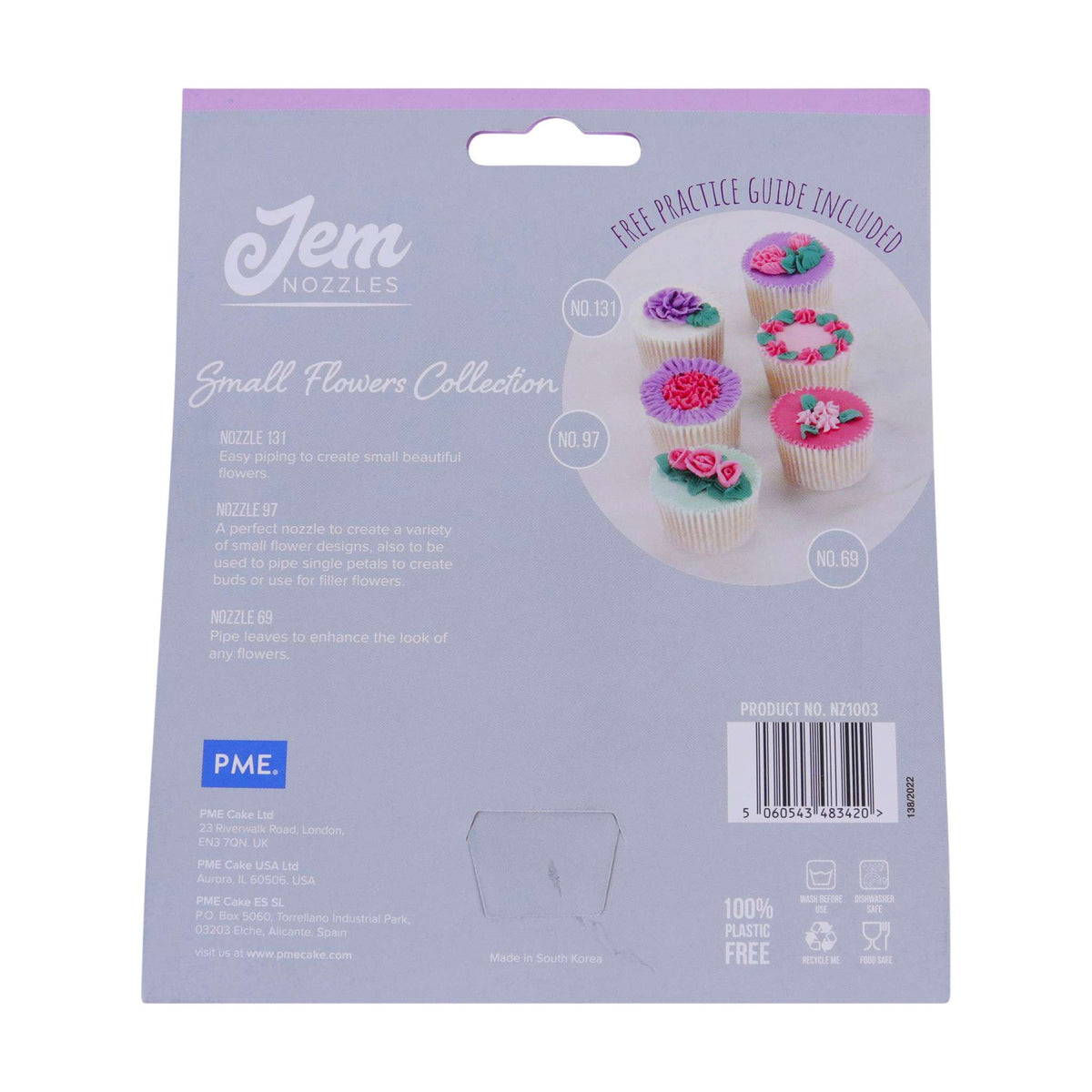 JEM Nozzles Set Of 3 Small Flowers Collection