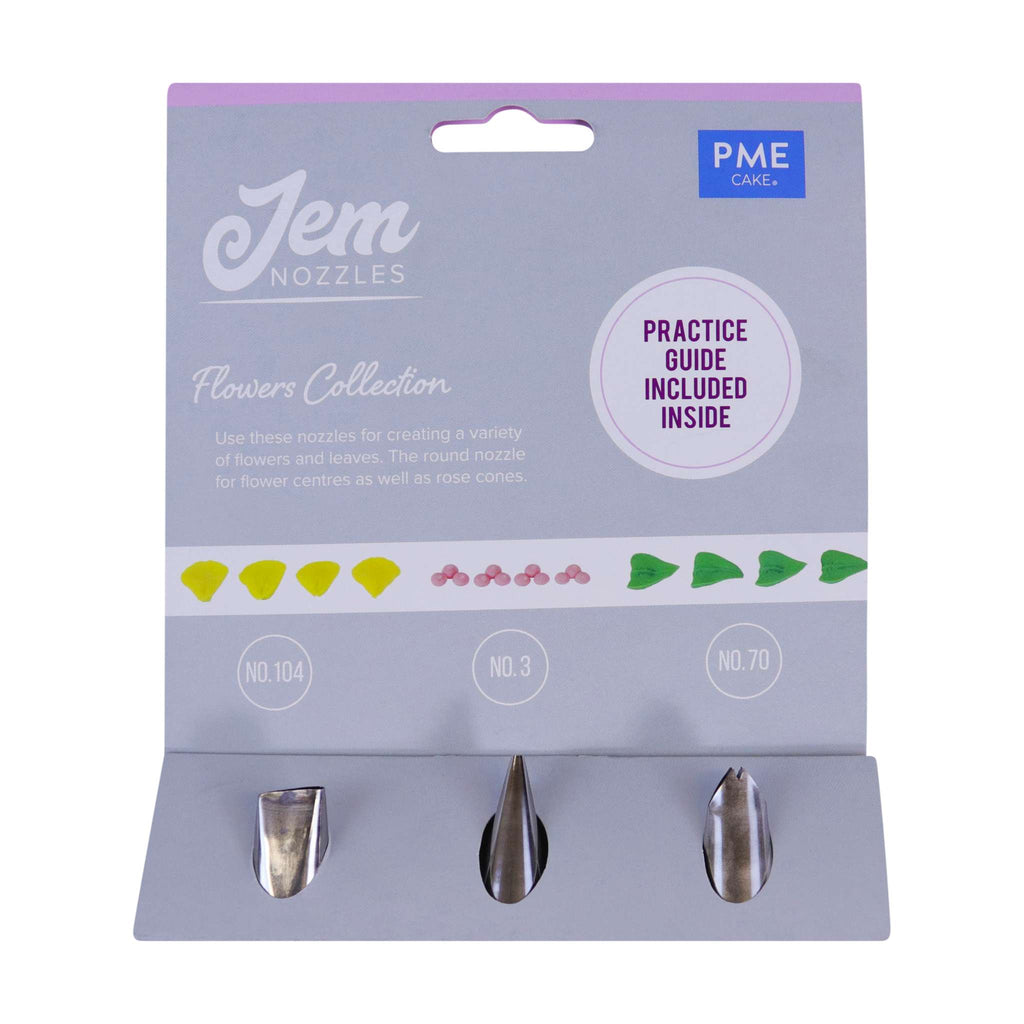 JEM Nozzles Set Of 3 Flowers Collection