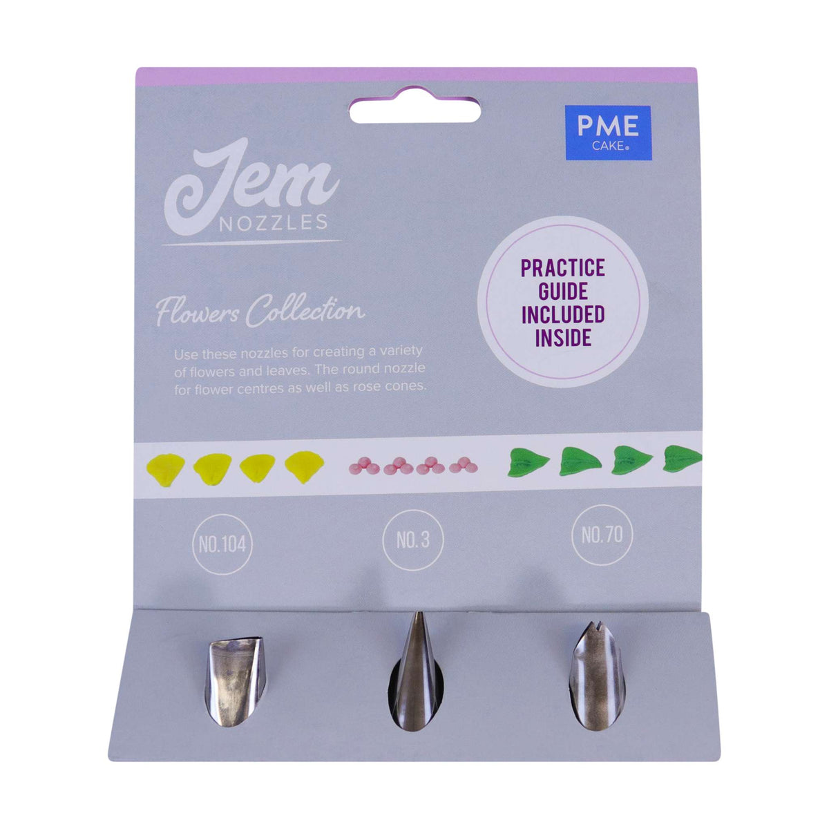JEM Nozzles Set Of 3 Flowers Collection
