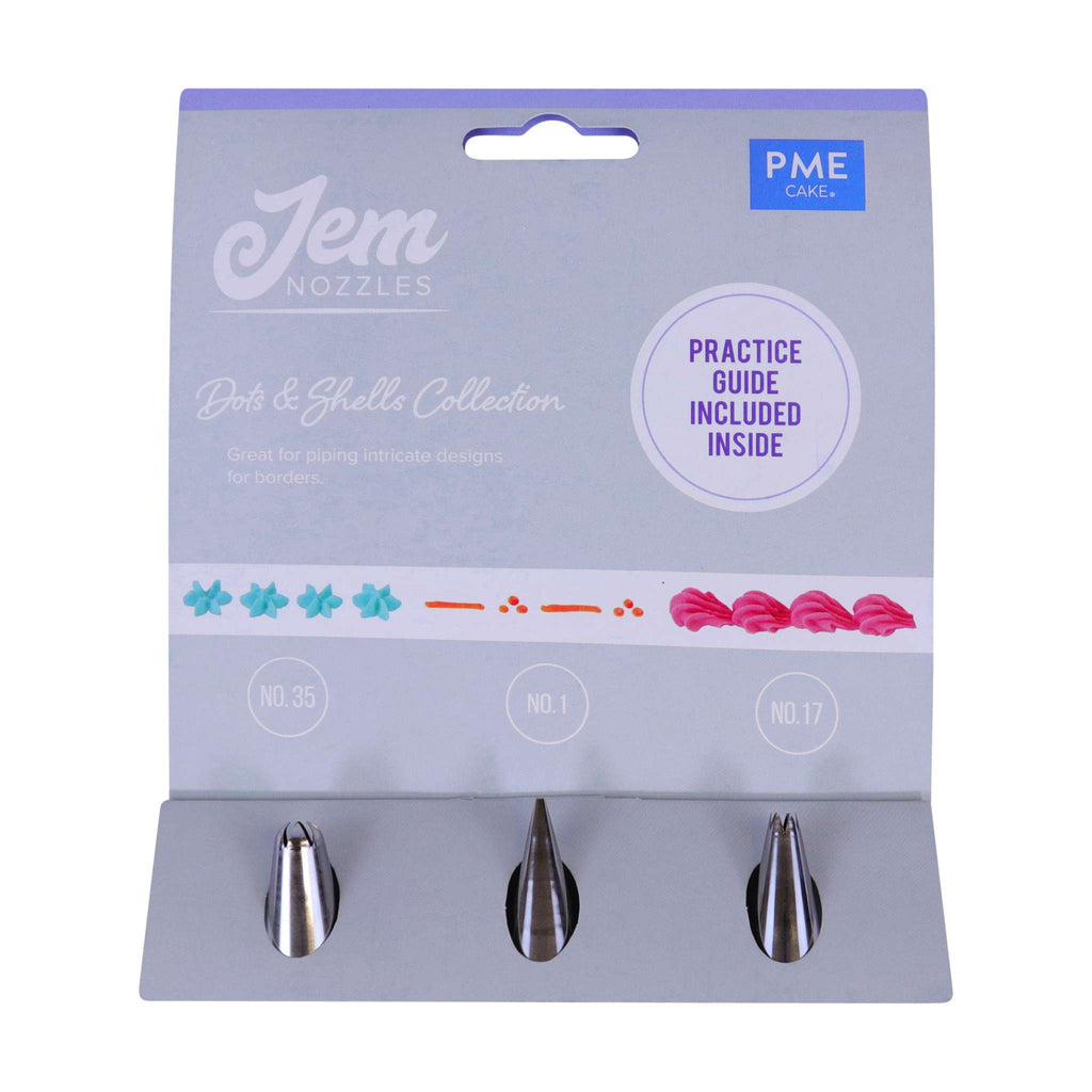 Jem Düsen-Set - Punkte & Muscheln Collection, Packung mit 3