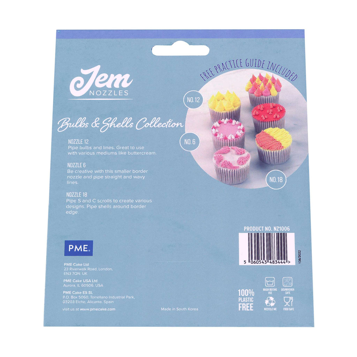 JEM Nozzles Set Of 3 Bulbs & Shells Collection