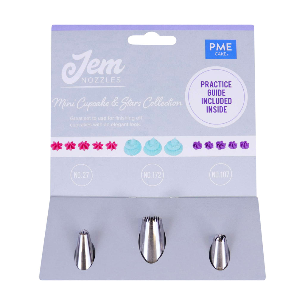 Ensemble de 3 douilles Jem - Collection Mini Cupcakes & Étoiles