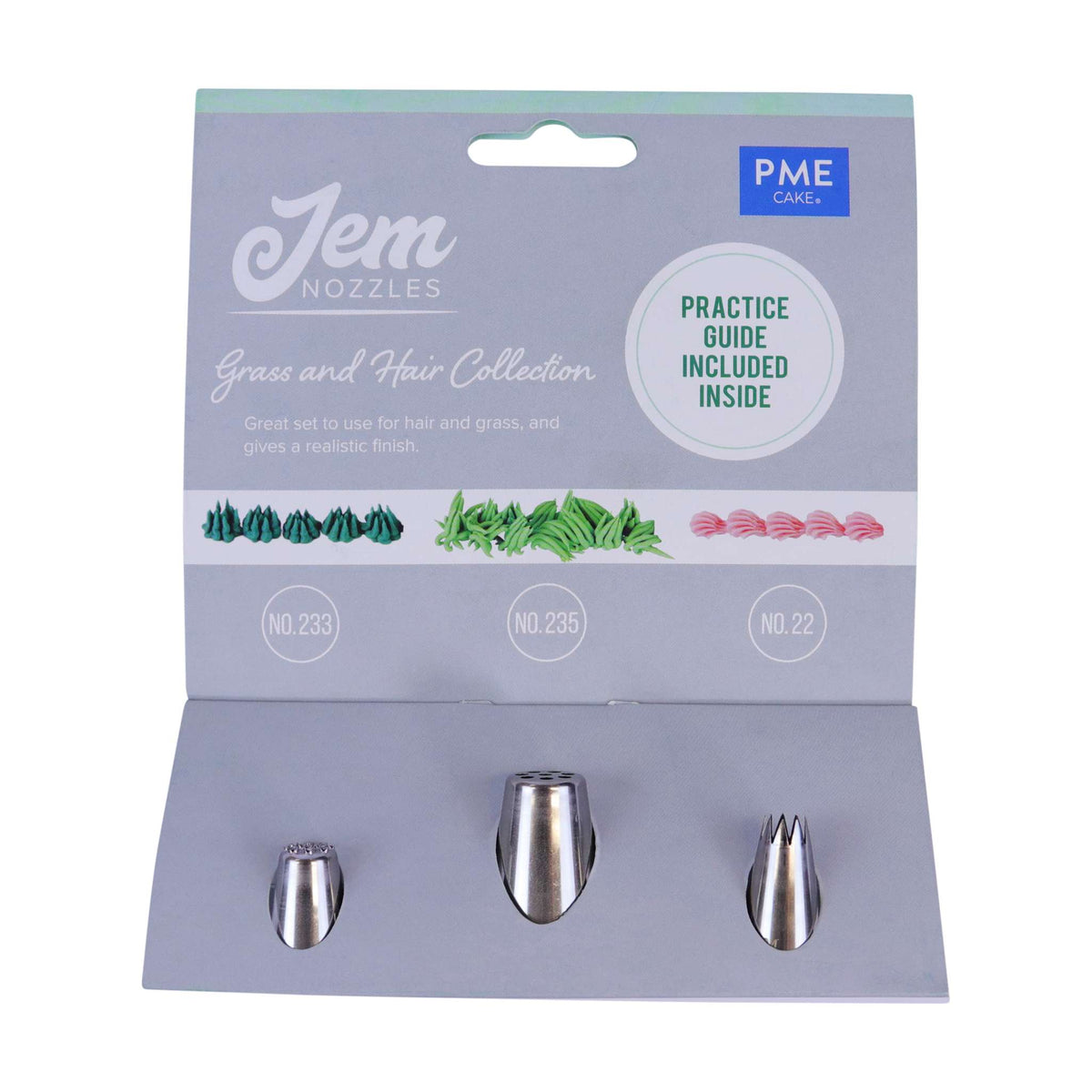 JEM Nozzles Set Of 3 Mini Grass & Hair Collection