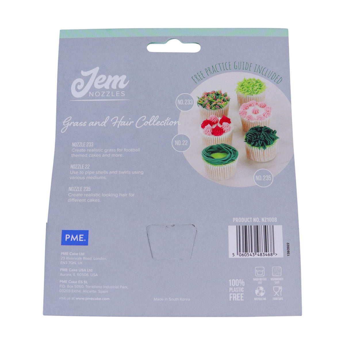 JEM Nozzles Set Of 3 Mini Grass & Hair Collection