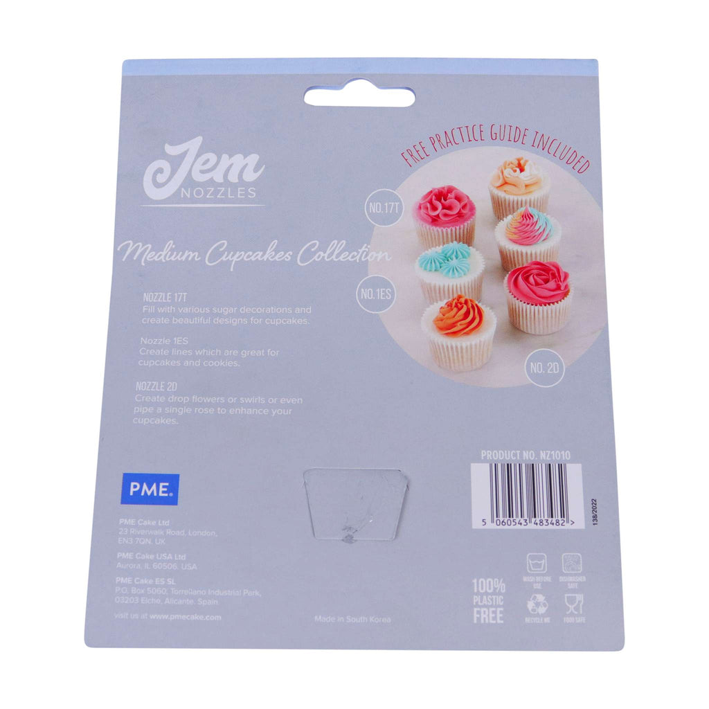 Jem Düsen-Set - Mittelgroße Cupcakes Collection, Packung mit 3