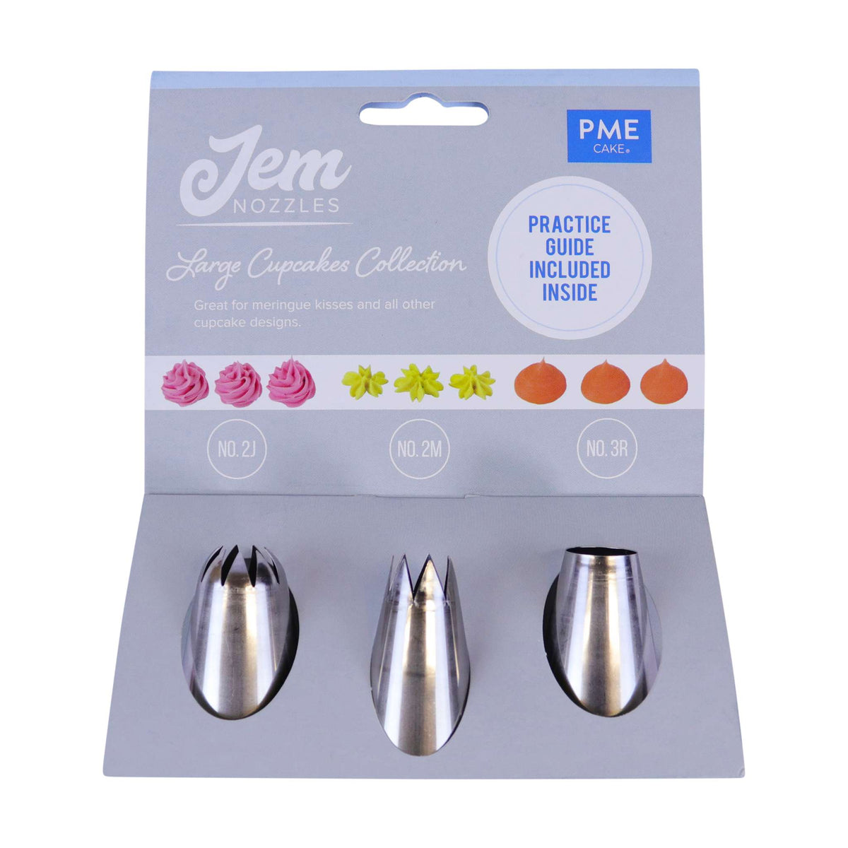 Jem Nozzles Set Of 3 Large Cupcakes Collection