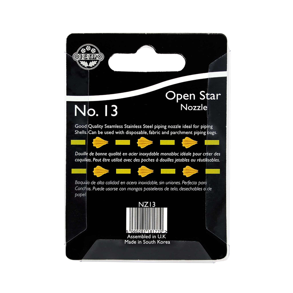 JEM Boquilla de Estrella Abierta nº 13
