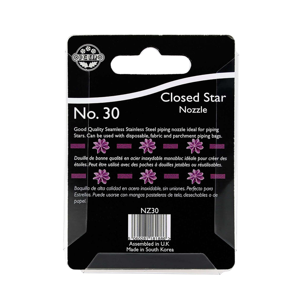 JEM Boquilla de Estrella Cerrada nº 30