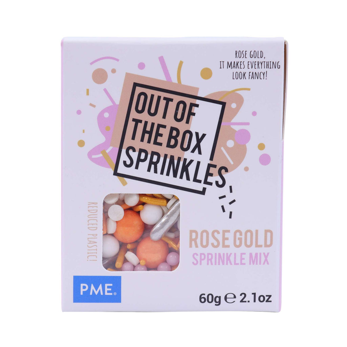 Mezcla de Sprinkles "Out the Box" - Oro Rosa 60g