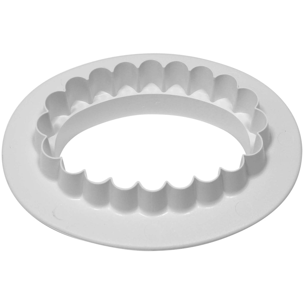Plain & Fluted Oval Cutters Set/4