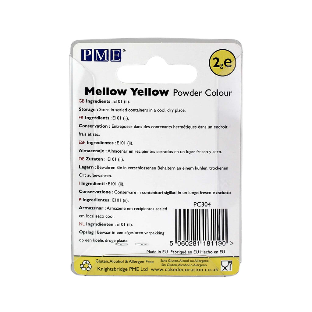 Mellow Yellow Powder Food Colour (2g)