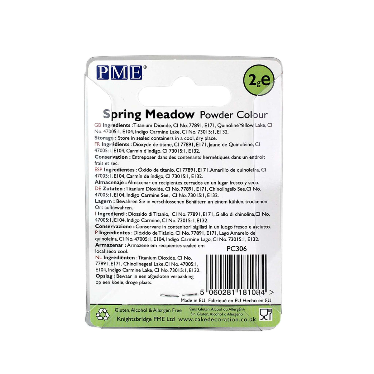 Spring Meadow Powder Food Colour (2g)
