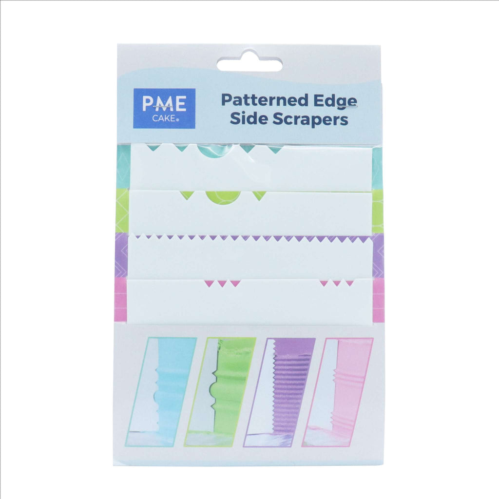 Patterned Edge Side Scrapers Set Of 4