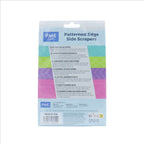 Patterned Edge Side Scrapers Set Of 4