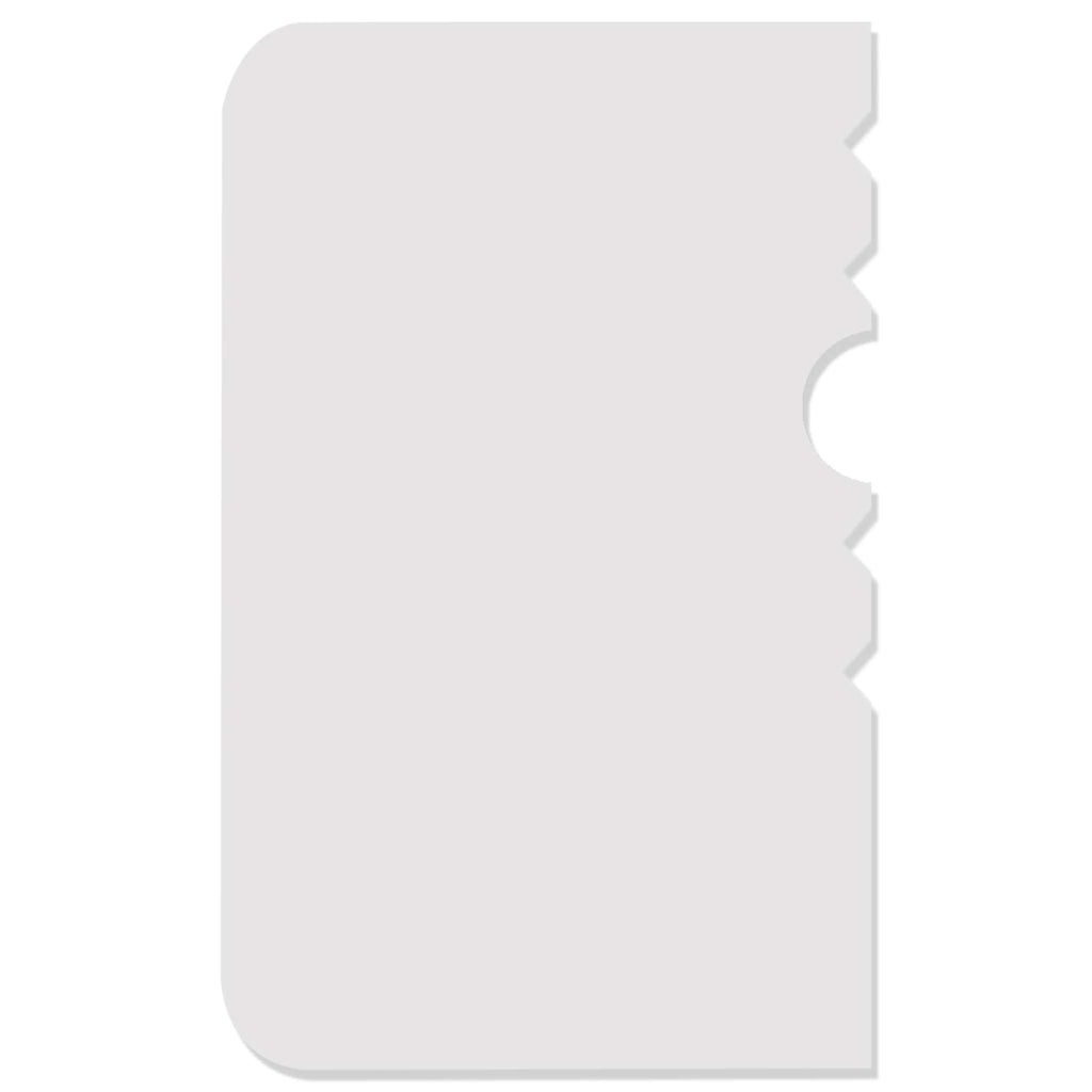 Patterned Edge Side Scrapers Set Of 4