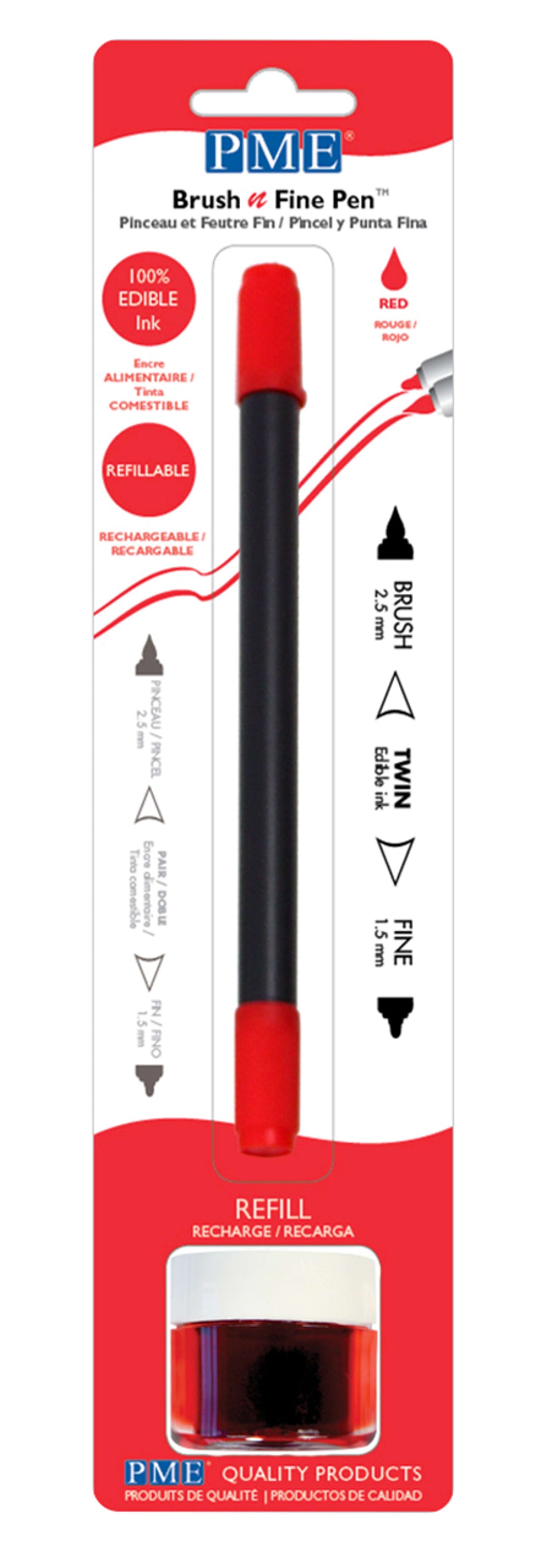 Penseel & Fijne Stift - Rood