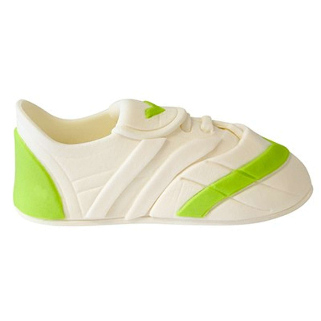 Toppers en Sucre Artisanaux - Chaussure de Sport Blanche Pk/2 (45 x 108mm / 1.77 x 4.25")