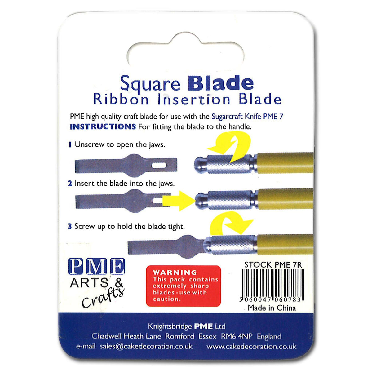 Square Blade Ribbon Insertion Blade (Pk/5)