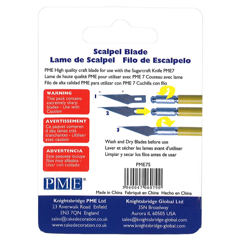 PME Modellierwerkzeuge - Ersatzklingen für Skalpellmesser, 5er-Pack (32mm / 1,3")