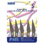 PME Modellierwerkzeuge - Ersatzklingen für Skalpellmesser, 5er-Pack (32mm / 1,3")