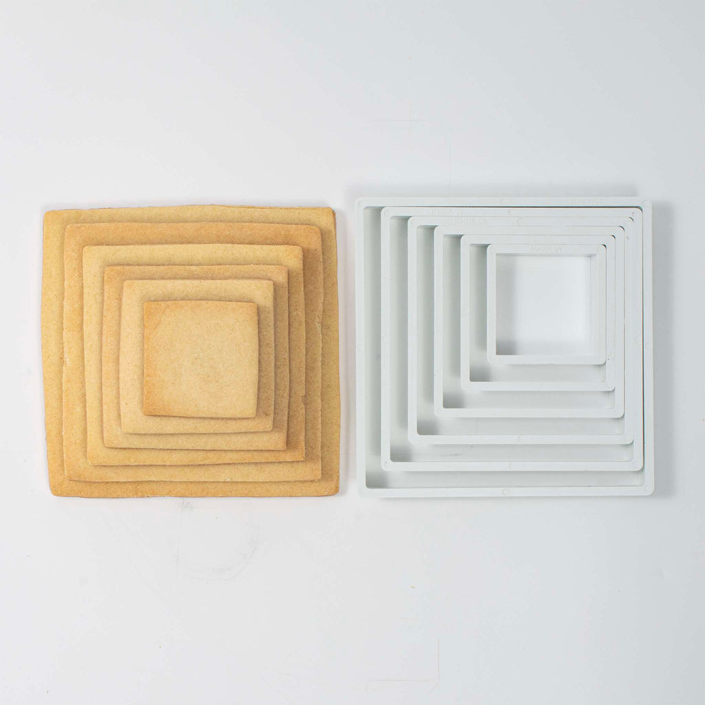 Klassische Formen Ausstecher - Quadrat, Set aus 6 Stück