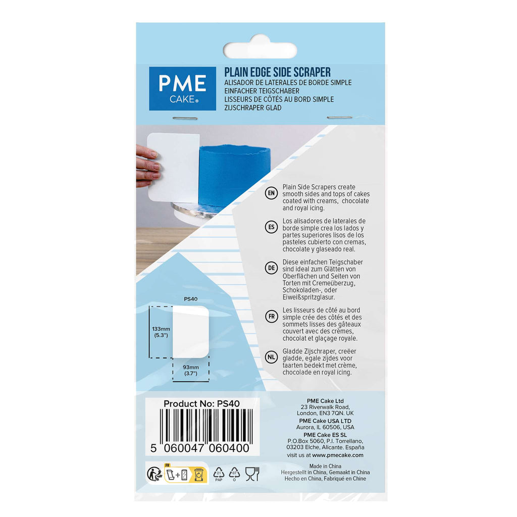 Racleurs latéraux - Bord lisse en plastique (133 x 93mm / 5,3 x 3,7")