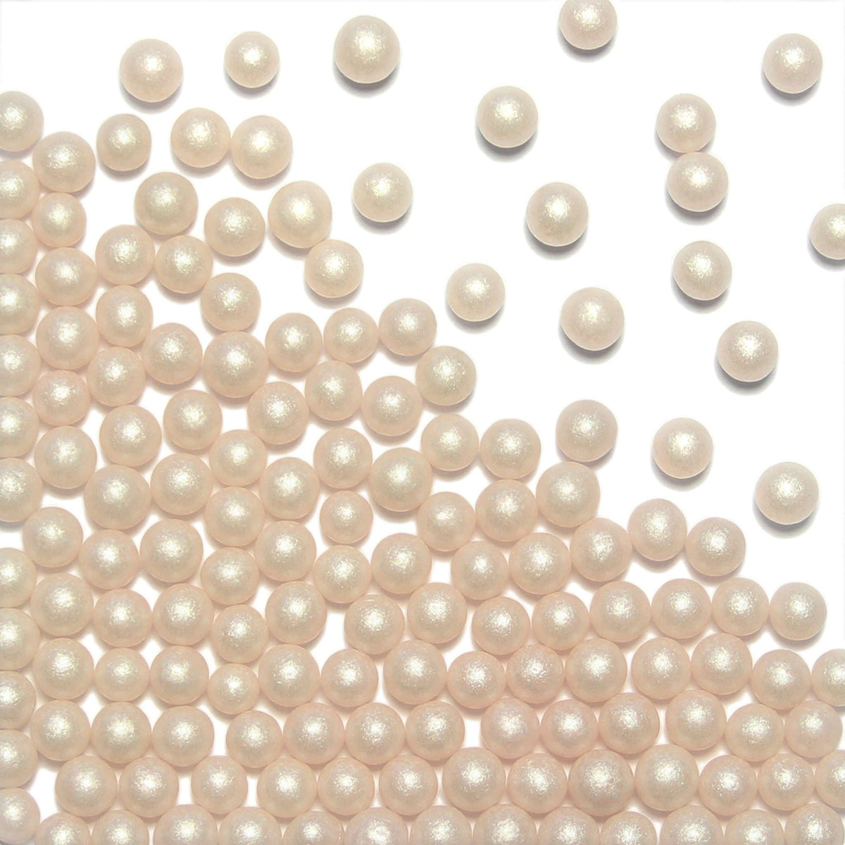 Pearlized Blush Sugar Pearls Sprinkles (100g / 3.52oz)