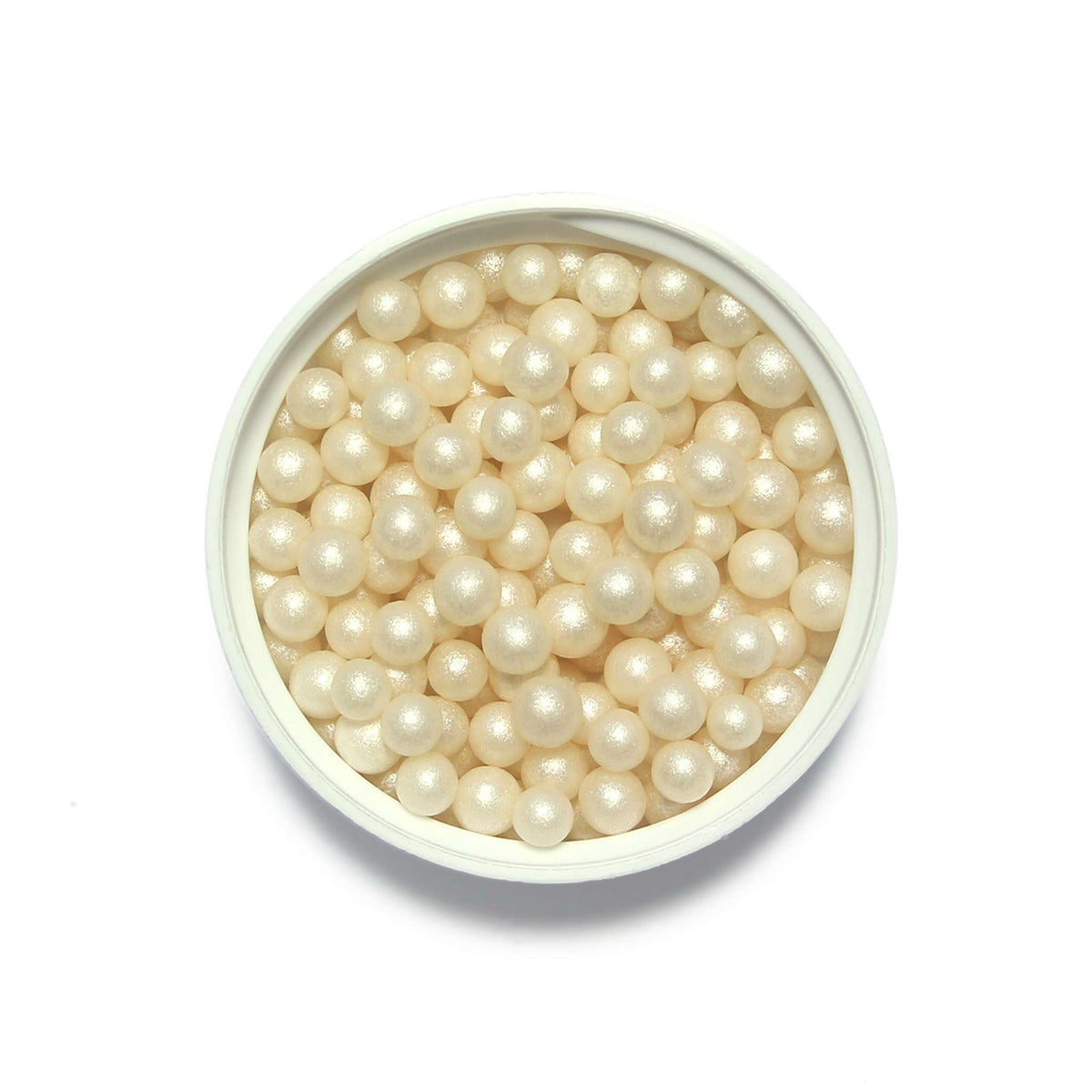 Pearlized Ivory Sugar Pearls Sprinkles (100g / 3.52oz)