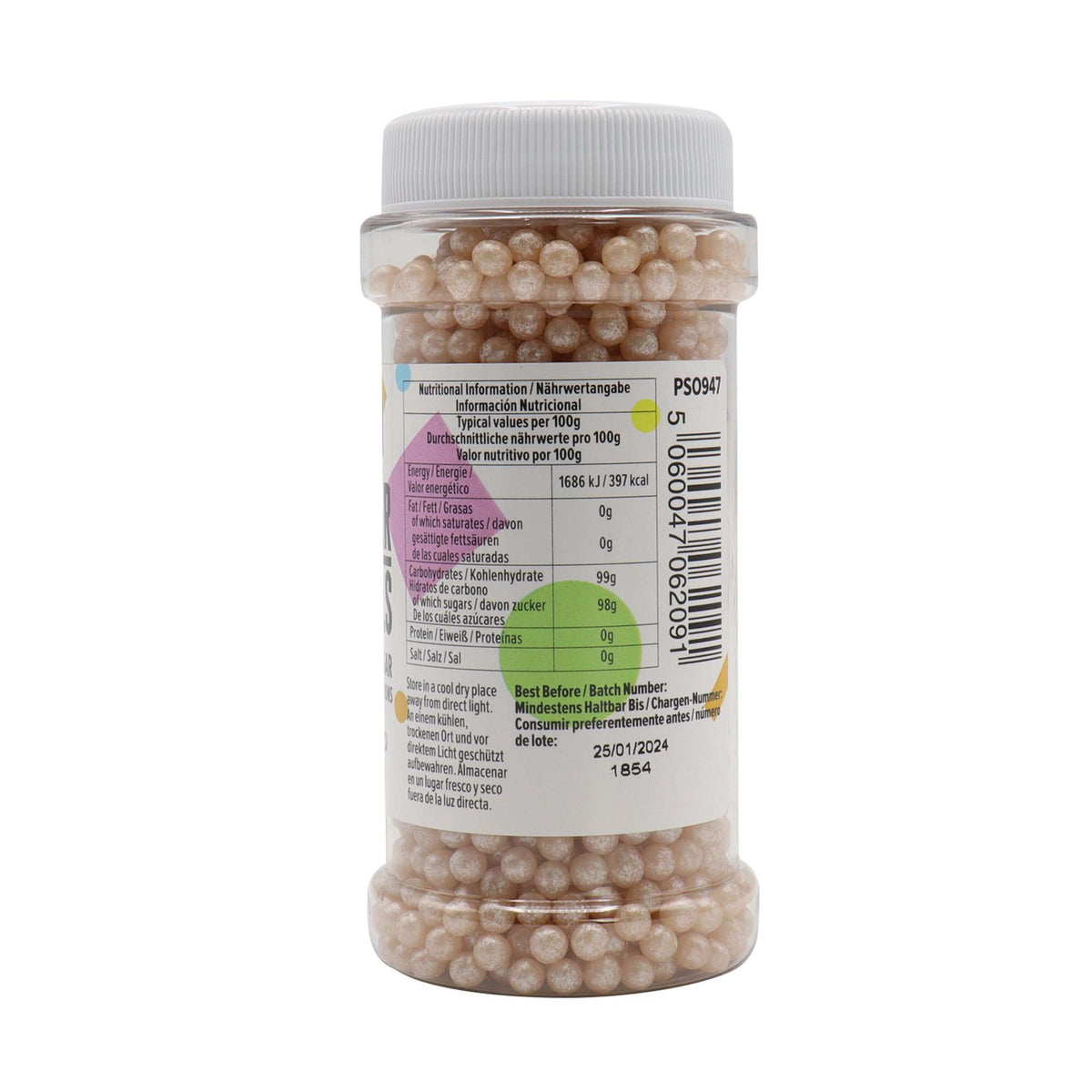 Pearlized Oyster Sugar Pearls Sprinkles (100g / 3.52oz)