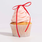 Red Ribbon Bow Toppers Pk/8