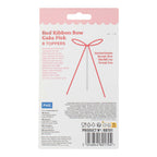 Red Ribbon Bow Toppers Pk/8