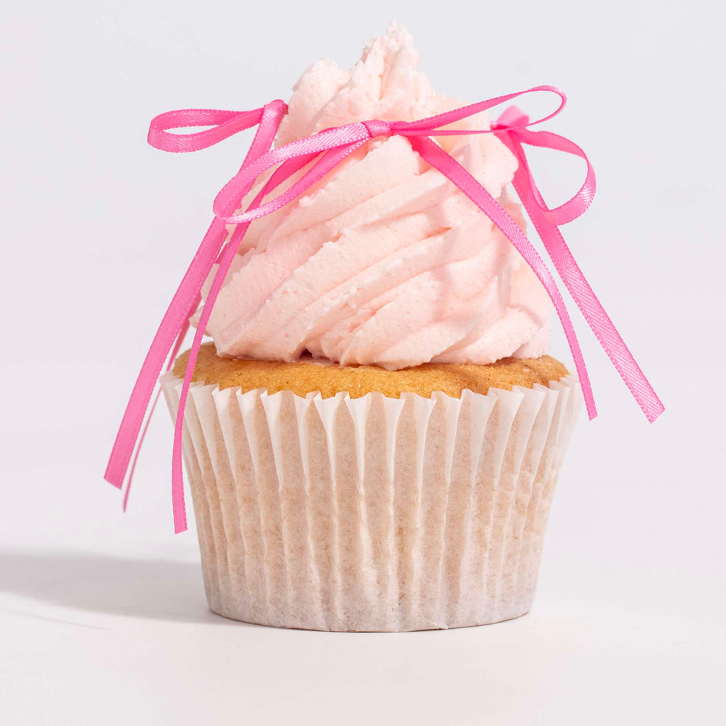 Topper con Lazo de Cinta para Tartas - Rosa (8 piezas)
