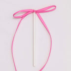 Topper con Lazo de Cinta para Tartas - Rosa (8 piezas)