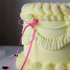 Topper con Lazo de Cinta para Tartas - Rosa (8 piezas)