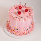 Light Pink Ribbon Bow Toppers  Pk/8
