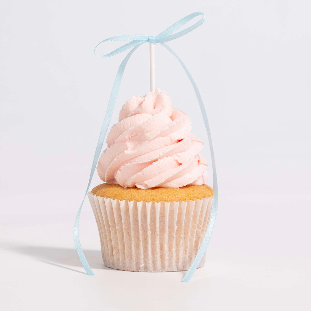 Blue Ribbon Bow Toppers Pk/8