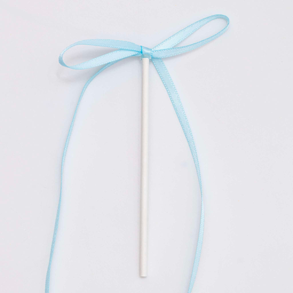 Blue Ribbon Bow Toppers Pk/8