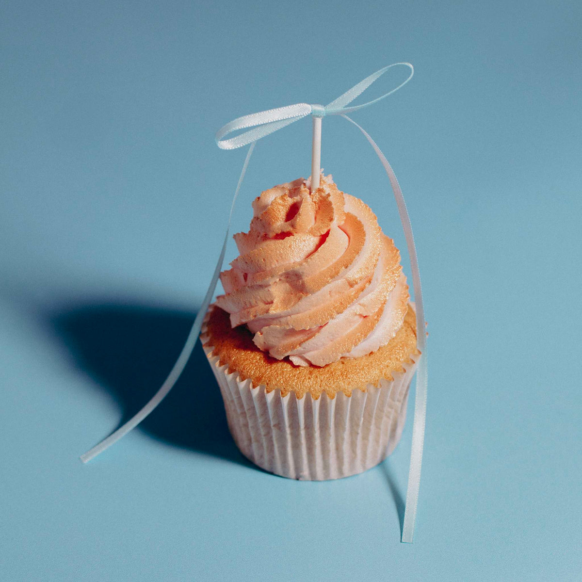 Blue Ribbon Bow Toppers Pk/8