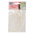 Nœuds décoratifs en Topper pour Gâteau - Blanc (8 pièces)