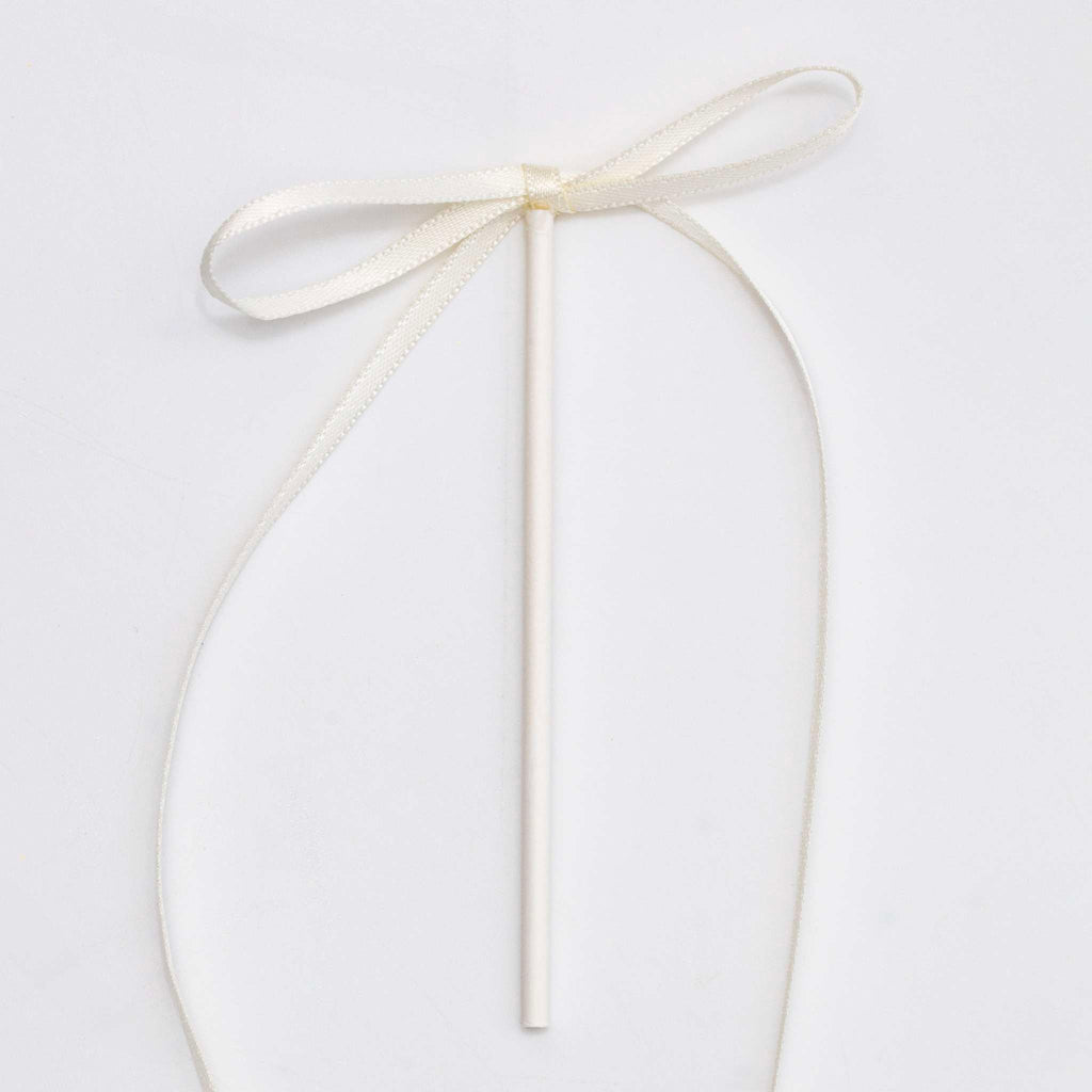 Nœuds décoratifs en Topper pour Gâteau - Blanc (8 pièces)